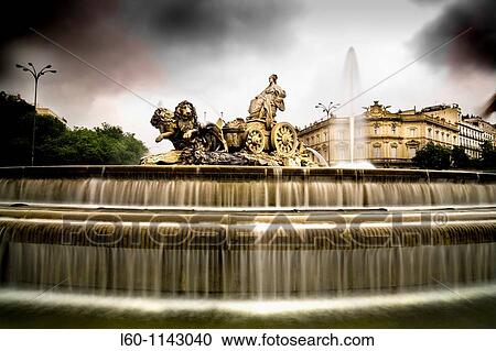 Cibeles fountain Madrid Spain View Large Photo Image Stock Image - Cibeles fountain Madrid Spain. Fotosearch
