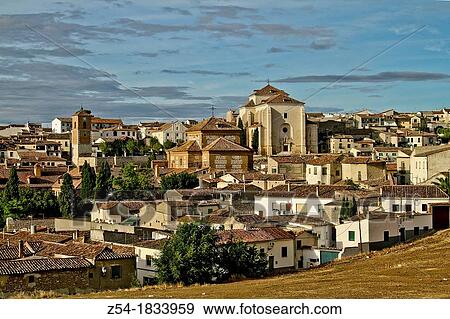 Stock Photo - Cinchon general panoramic view, Madrid, Spain. Fotosearch