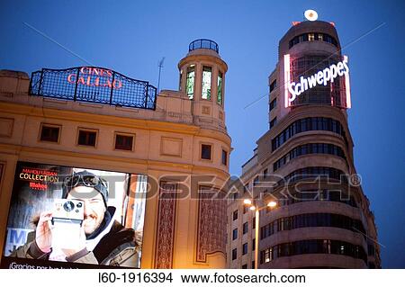 Cines Callao, Plaza del Callao, Madrid, Spain View Large Photo Image Picture - Cines Callao, Plaza del Callao, Madrid, Spain. Fotosearch