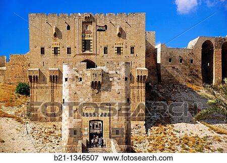 Citadel of Aleppo, Syria View Large Photo Image Stock Photo - Citadel of Aleppo, Syria. Fotosearch