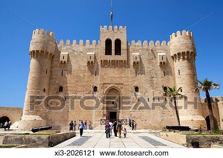Citadel of Qaitbay, also known as Fort of Qaitbay, Alexandria, Egypt. View Large Photo Image Stock Image - Citadel of Qaitbay, also known as Fort of Qaitbay, Alexandria, Egypt.. Fotosearch