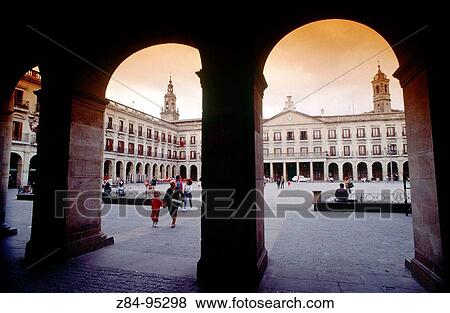City Hall and Plaza Espaa. Vitoria-Gasteiz. Alava. Euskadi. Spain. View Large Photo Image Stock Photo - City Hall and Plaza Espaa. Vitoria-Gasteiz. Alava. Euskadi. Spain.. Fotosearch