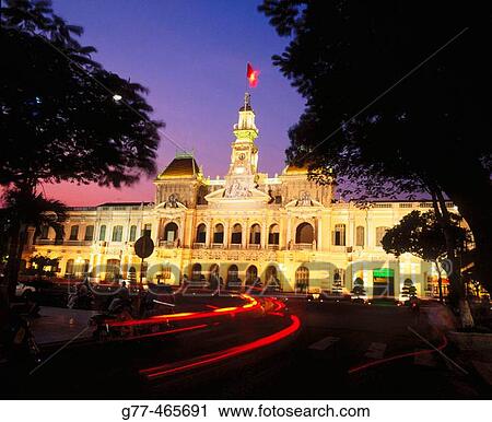 City Hall, Ho Chi Minh City. Vietnam View Large Photo Image Stock Image - City Hall, Ho Chi Minh City. Vietnam. Fotosearch