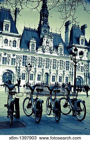 Stock Image - City Hall Paris, France, Europe. Fotosearch