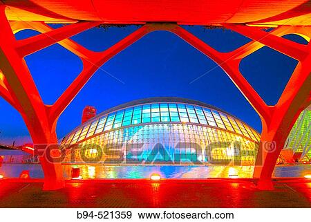 City of Arts and Sciences, by S. Calatrava. Valencia. Spain View Large Photo Image Stock Photo - City of Arts and Sciences, by S. Calatrava. Valencia. Spain. Fotosearch