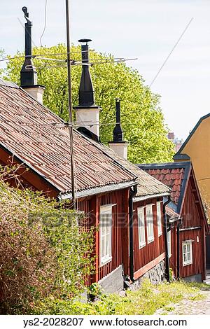 City scene with old buildings in Stockholm, capital of Sweden. View Large Photo Image Stock Photo - City scene with old buildings in Stockholm, capital of Sweden.. Fotosearch