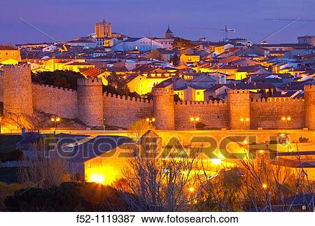 City walls, Avila, Castilla-Leon, Spain View Large Photo Image Stock Photo - City walls, Avila, Castilla-Leon, Spain. Fotosearch
