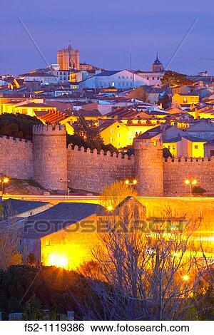 City walls, Avila, Castilla-Leon, Spain View Large Photo Image Stock Photograph - City walls, Avila, Castilla-Leon, Spain. Fotosearch