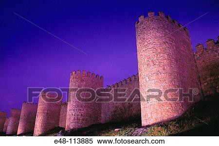 City walls, Avila. Castilla-Leon, Spain View Large Photo Image Stock Photography - City walls, Avila. Castilla-Leon, Spain. Fotosearch