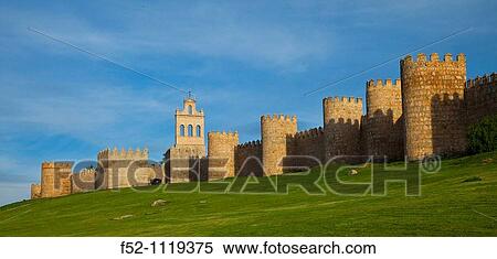 City walls, Avila, Castilla-Leon, Spain View Large Photo Image Stock Photography - City walls, Avila, Castilla-Leon, Spain. Fotosearch
