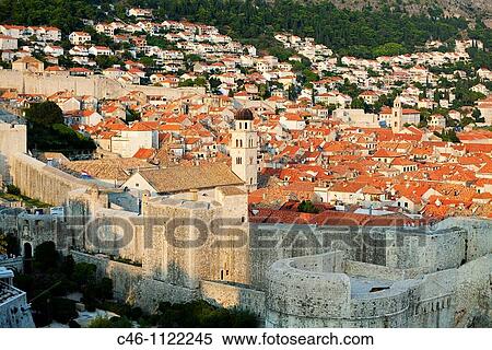 City Walls. Old medieval city. Dubrovnik. Dalmatian coast. Croatia. View Large Photo Image Stock Photography - City Walls. Old medieval city. Dubrovnik. Dalmatian coast. Croatia.. Fotosearch