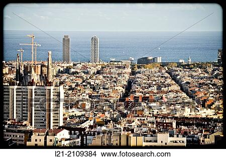 Picture - Cityscape. Barcelona, Catalonia, Spain.. Fotosearch