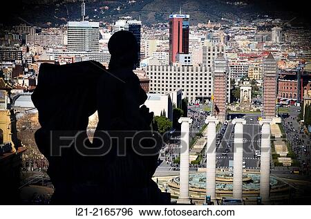 Stock Photograph - Cityscape. Barcelona, Catalonia, Spain.. Fotosearch