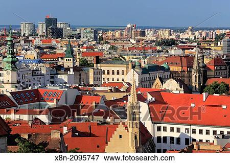 Cityscape from Bratislava castle, Bratislava, Slovakia. View Large Photo Image Stock Photo - Cityscape from Bratislava castle, Bratislava, Slovakia.. Fotosearch
