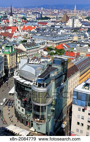 Cityscape from tower of St. Stephen's Cathedral (Stefansdom), Vienna, Austria. View Large Photo Image Stock Photo - Cityscape from tower of St. Stephen's Cathedral (Stefansdom), Vienna, Austria.. Fotosearch