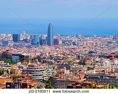 Cityscape of Barcelona in Catalonia, Spain. View Large Photo Image Stock Image - Cityscape of Barcelona in Catalonia, Spain.. Fotosearch