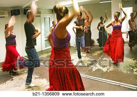 Class of? flamenco? dance at Nerja, Malaga province, Andalusia, Spain View Large Photo Image Stock Photo - Class of? flamenco? dance at Nerja, Malaga province, Andalusia, Spain. Fotosearch