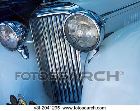 Classic Jaguar Grill - front. View Large Photo Image Stock Photography - Classic Jaguar Grill - front.. Fotosearch