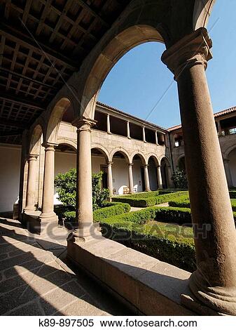 Stock Photography - Claustro, Convento de Santa Clara. Guimaraes. Portugal.. Fotosearch