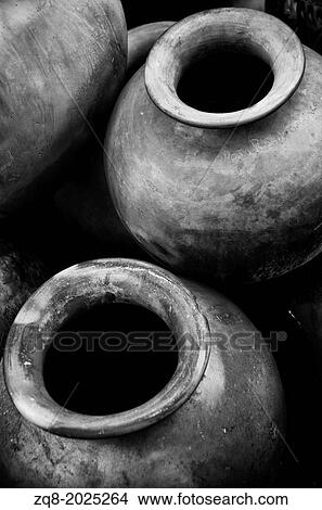 Picture - clay pottery ceramics Oaxaca Mexico, Black Mud.. Fotosearch
