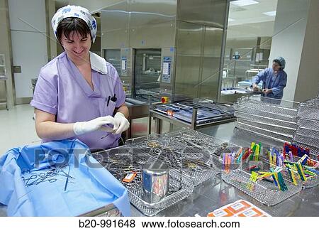 Cleaning surgical instruments, sterilization. Hospital Policlinica Gipuzkoa, San Sebastian, Donostia, Euskadi, Spain View Large Photo Image Stock Photo - Cleaning surgical instruments, sterilization. Hospital Policlinica Gipuzkoa, San Sebastian, Donostia, Euskadi, Spain. Fotosearch