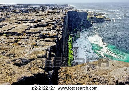 Cliff. Inishmaan, Aran Islands, Republic of Ireland View Large Photo Image Stock Photo - Cliff. Inishmaan, Aran Islands, Republic of Ireland. Fotosearch