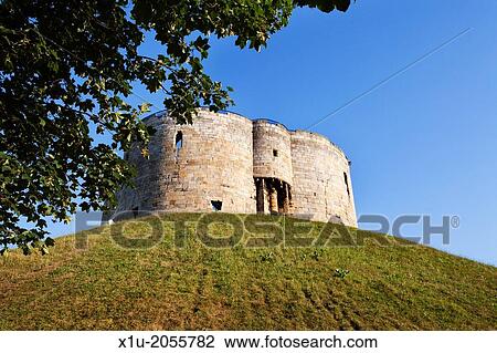 Cliffords Tower in Summer City of York Yorkshire England. View Large Photo Image Stock Image - Cliffords Tower in Summer City of York Yorkshire England.. Fotosearch