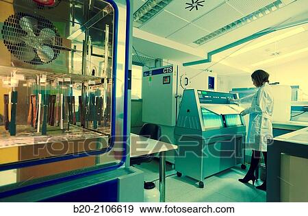 Stock Photo - Climatic chambers and Ultraviolet UV chamber. Laboratory corrosion and electrochemical. Energy and Environment Division. Tecnalia Research and Innovation. Donostia. San Sebastian. Gipuzkoa. Basque Country. Spain. Europe.. Fotosearch