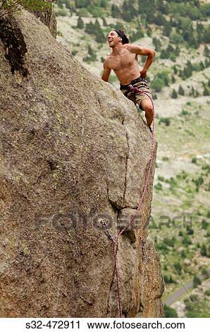 Climber. Cavallers. Vall de Boh?. Pyrenees. Lleida province. Spain. View Large Photo Image Stock Image - Climber. Cavallers. Vall de Boh?. Pyrenees. Lleida province. Spain.. Fotosearch
