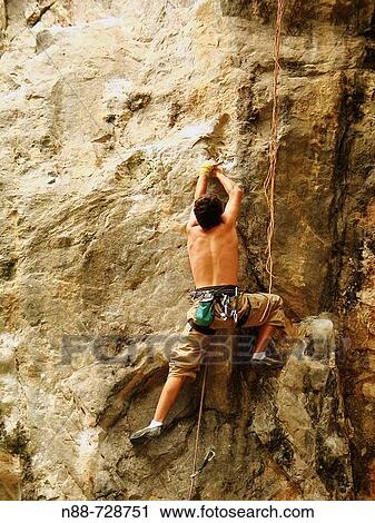 Stock Image - Climbing, Cuevas del Indio, Caracas, Venezuela. Fotosearch