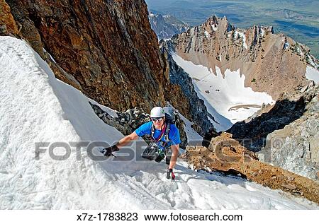 climbing The June Couloir on the North Face of Williams Peak high above the Sawtooth Valley in the Sawtooth Mountains near the town of Stanley in central Idaho View Large Photo Image Stock Image - climbing The June Couloir on the North Face of Williams Peak high above the Sawtooth Valley in the Sawtooth Mountains near the town of Stanley in central Idaho. Fotosearch