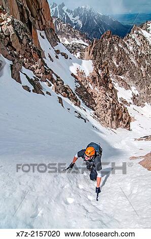 climbing the Petzoldt Couloir on Mount Heyburn high in the Sawtooth Mountains of central Idaho. View Large Photo Image Stock Image - climbing the Petzoldt Couloir on Mount Heyburn high in the Sawtooth Mountains of central Idaho.. Fotosearch