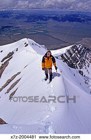 climbing the Southwest Ridge of Borah Peak which is rated Class 3 and located in the Lost River Mountains in central Idaho. View Large Photo Image Stock Image - climbing the Southwest Ridge of Borah Peak which is rated Class 3 and located in the Lost River Mountains in central Idaho.. Fotosearch