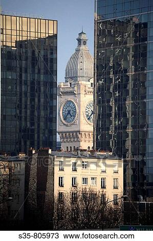 Clock tower of Gare de Lyon, Paris. France View Large Photo Image Stock Image - Clock tower of Gare de Lyon, Paris. France. Fotosearch