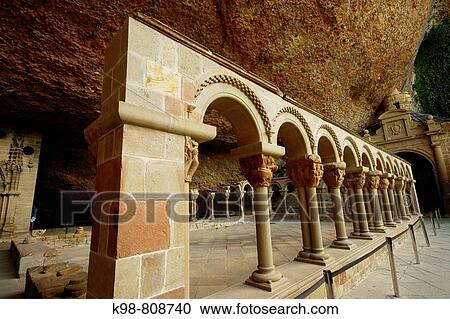 Cloister (12th-13th century), monastery of San Juan de la Pea. Huesca province, Aragon, Spain View Large Photo Image Stock Image - Cloister (12th-13th century), monastery of San Juan de la Pea. Huesca province, Aragon, Spain. Fotosearch