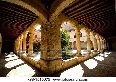 Stock Photography - Cloister des Minims Muro Es Pla Mallorca Balearic Islands Spain. Fotosearch