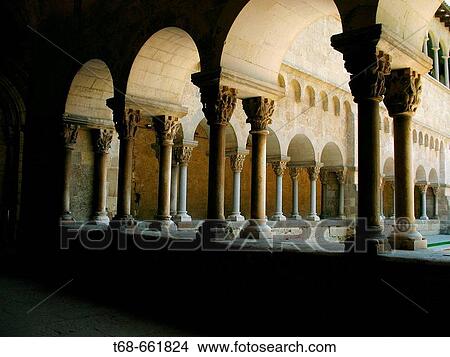 Picture - Cloister. Monastery of Sant Cugat del Vall? s. Barcelona province. Spain. Fotosearch