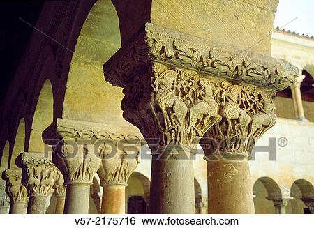Cloister. Monastery of Santo Domingo de Silos, Burgos province, Castilla Leon, Spain. View Large Photo Image Stock Photograph - Cloister. Monastery of Santo Domingo de Silos, Burgos province, Castilla Leon, Spain.. Fotosearch