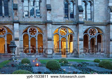 Stock Image - cloister of Cathedral of Trier, World Heritage Site, Trier, Germany. Fotosearch