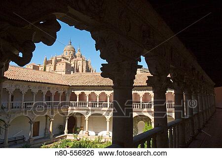 Cloister of Convento de las Dueas, Salamanca. Castilla-Le? n, Spain View Large Photo Image Stock Photograph - Cloister of Convento de las Dueas, Salamanca. Castilla-Le? n, Spain. Fotosearch