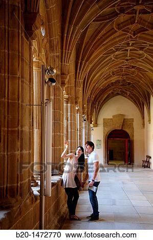 Cloister of former Dominican convent (16th century), Museo San Telmo museum, San Sebastian, Gipuzkoa, Basque Country, Spain View Large Photo Image Stock Image - Cloister of former Dominican convent (16th century), Museo San Telmo museum, San Sebastian, Gipuzkoa, Basque Country, Spain. Fotosearch