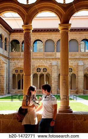 Cloister of former Dominican convent (16th century), Museo San Telmo museum, San Sebastian, Gipuzkoa, Basque Country, Spain View Large Photo Image Stock Image - Cloister of former Dominican convent (16th century), Museo San Telmo museum, San Sebastian, Gipuzkoa, Basque Country, Spain. Fotosearch