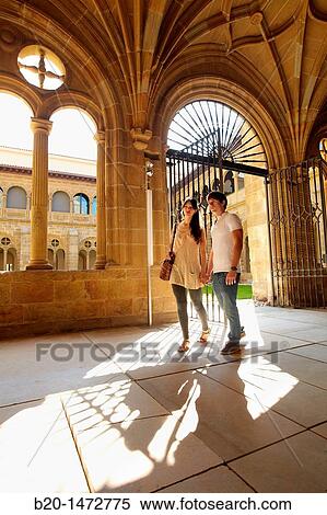 Cloister of former Dominican convent (16th century), Museo San Telmo museum, San Sebastian, Gipuzkoa, Basque Country, Spain View Large Photo Image Stock Photography - Cloister of former Dominican convent (16th century), Museo San Telmo museum, San Sebastian, Gipuzkoa, Basque Country, Spain. Fotosearch