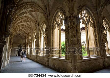 Cloister of San Juan de los Reyes Monastery (Juan Guas, 15th century), Toledo. Castilla-La Mancha, Spain View Large Photo Image Picture - Cloister of San Juan de los Reyes Monastery (Juan Guas, 15th century), Toledo. Castilla-La Mancha, Spain. Fotosearch