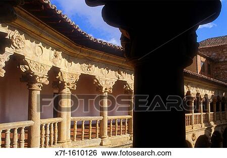 Cloister of Santa Mar? a de las Dueas convent, Salamanca, Spain View Large Photo Image Stock Photograph - Cloister of Santa Mar? a de las Dueas convent, Salamanca, Spain. Fotosearch