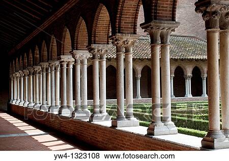 Cloister of the Church of the Jacobins, Toulouse, France View Large Photo Image Stock Photo - Cloister of the Church of the Jacobins, Toulouse, France. Fotosearch
