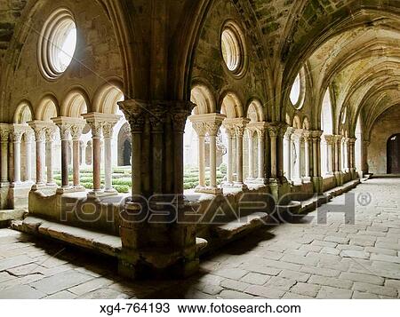 Cloister of the Fontfroide Abbey. Aude, Languedoc-Roussillon, France View Large Photo Image Stock Image - Cloister of the Fontfroide Abbey. Aude, Languedoc-Roussillon, France. Fotosearch