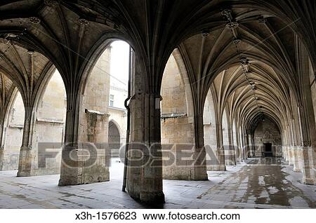 cloister of the Saint-Pierre Cathedral, Condom, Gers department, Midi-Pyrenees, southwest of France, Europe View Large Photo Image Stock Image - cloister of the Saint-Pierre Cathedral, Condom, Gers department, Midi-Pyrenees, southwest of France, Europe. Fotosearch