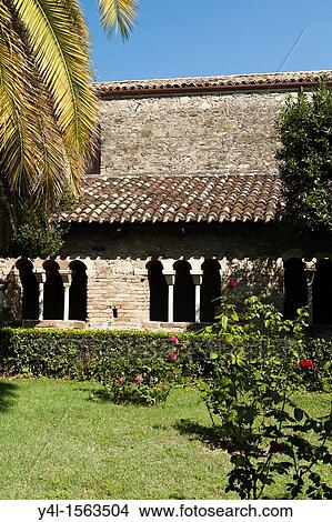Cloister, San Giovanni in Venere, Vasto, Italy View Large Photo Image Picture - Cloister, San Giovanni in Venere, Vasto, Italy. Fotosearch