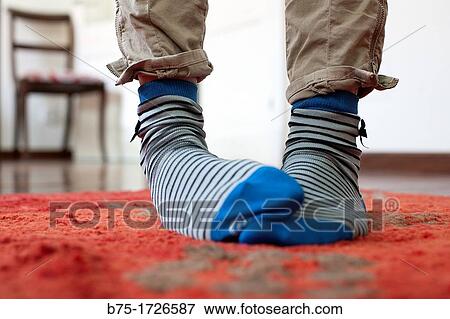 close up feet with striped socks in a house, View Large Photo Image Stock Photo - close up feet with striped socks in a house,. Fotosearch